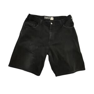Levi’s Silvertab Shorts -Sz 38- Loose Fit Black Denim - Vintage 90s/00s - Street
